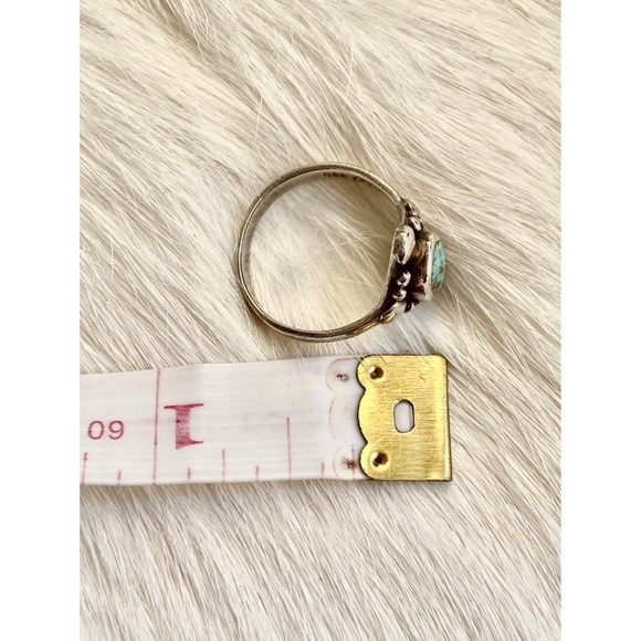Sterling Silver Ring with Turquoise Stone - Picture 4 of 5